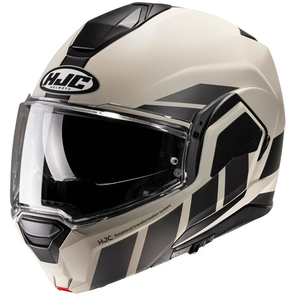 HJC i100 Beis Motorcycle Helmet White/Gray SM