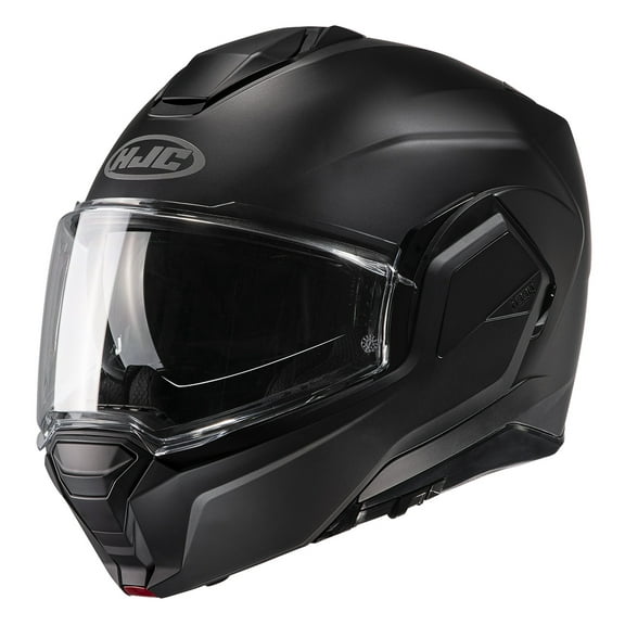 HJC i100 Solid Modular Motorcycle Helmet Semi-Flat Black LG