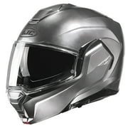 HJC i100 Solid Modular Motorcycle Helmet Hyper Silver LG
