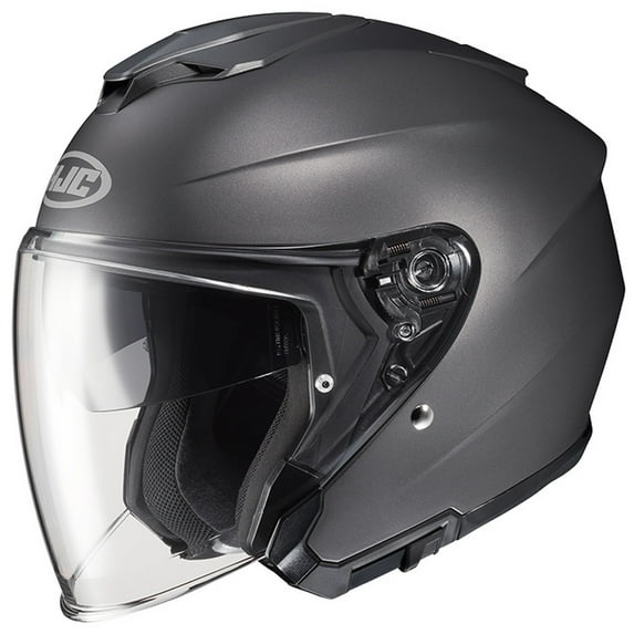HJC i30 Solid Motorcycle Helmet Semi Flat Titanium XS