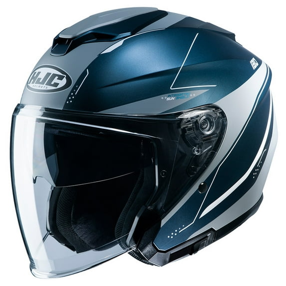 HJC i30 Slight Motorcycle Helmet Blue/Silver XS