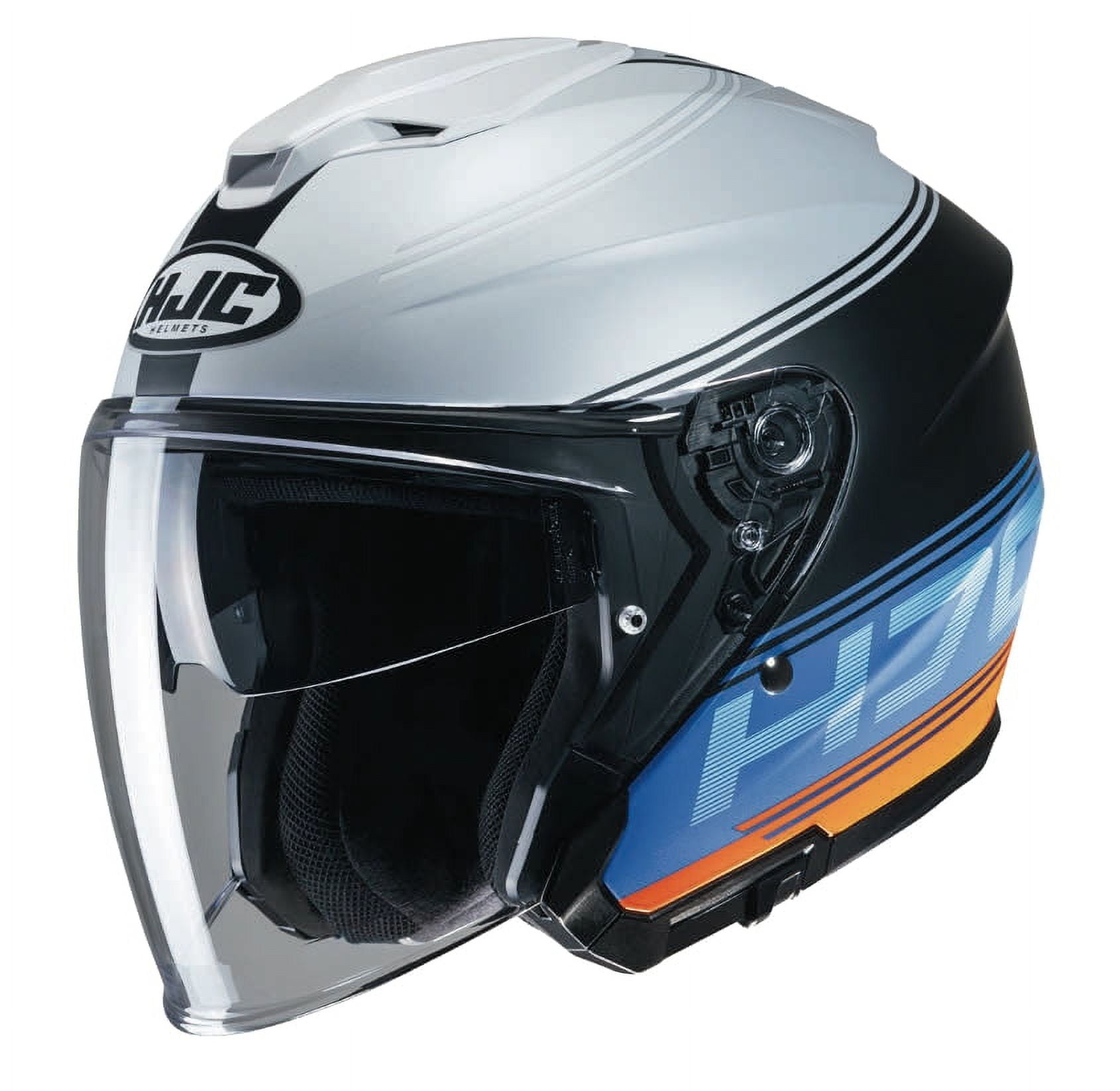 HJC i30 Vicom Open Face Motorcycle Helmet Blue/Orange XL