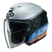 HJC i30 Vicom Open Face Motorcycle Helmet Blue/Orange XL