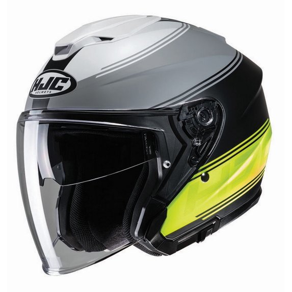 HJC i30 Vicom Open Face Motorcycle Helmet Hi-Vis XL