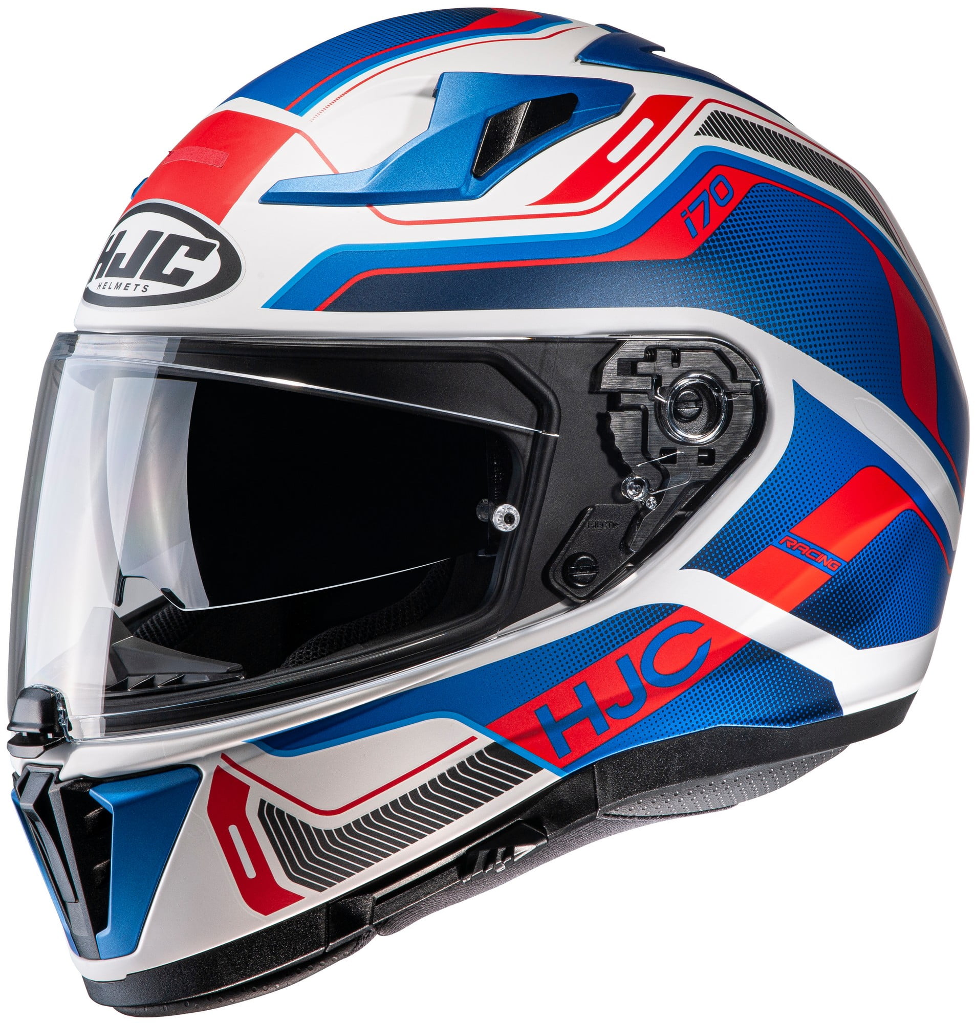 HJC i70 Lonex Motorcycle Helmet Blue/Red XL