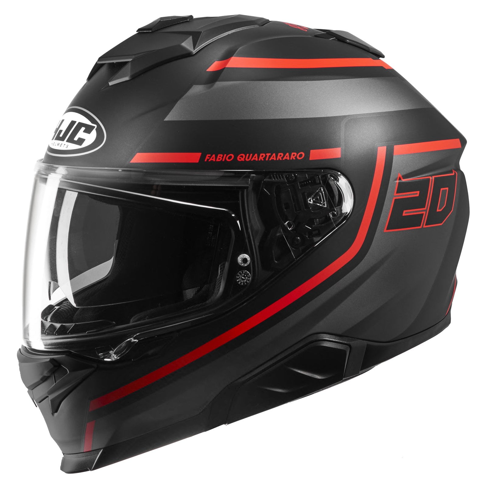 HJC i71 FB20 Fabio Quartararo Motorcycle Helmet Red/Black XS