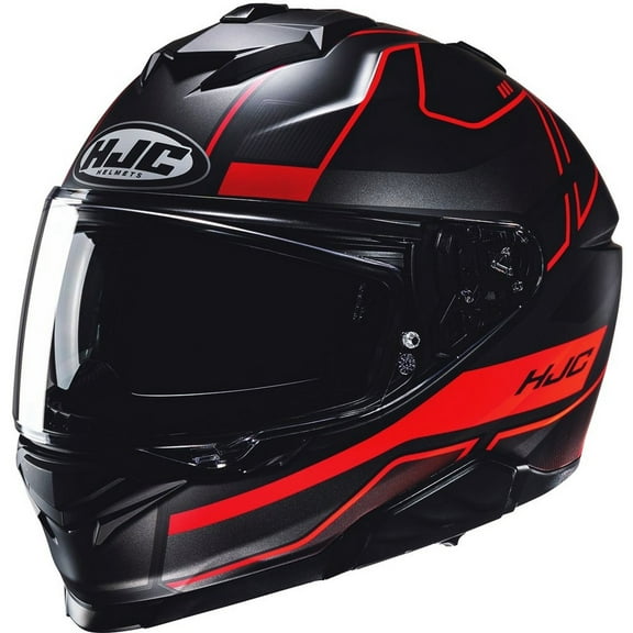 HJC i71 Iorix Motorcycle Helmet Red/Black MD