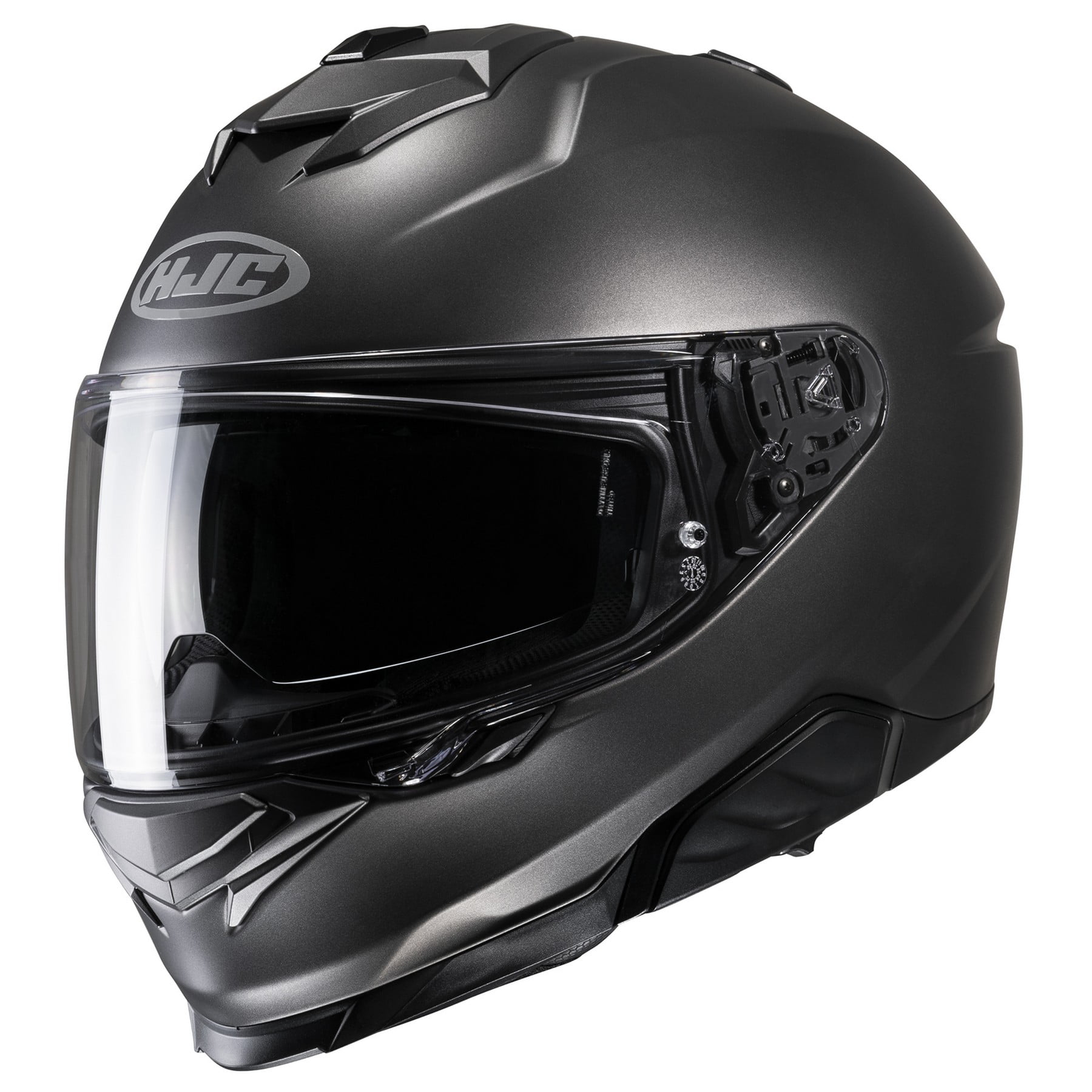 HJC i71 Solid Motorcycle Helmet Titanium XXL
