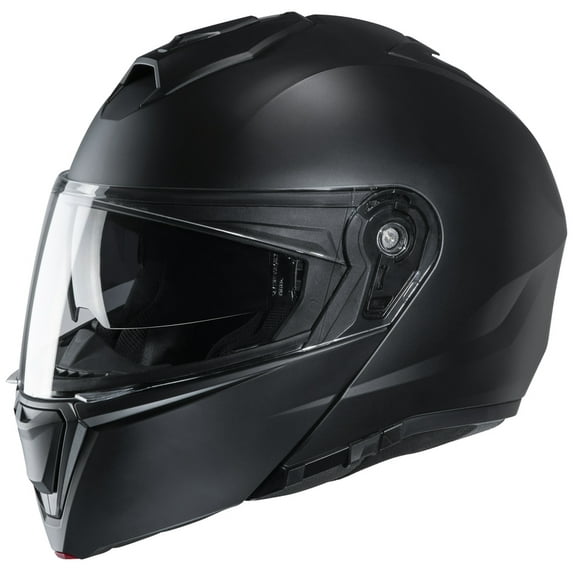 HJC i90 Solid Modular Motorcycle Helmet Semi-Flat Black LG