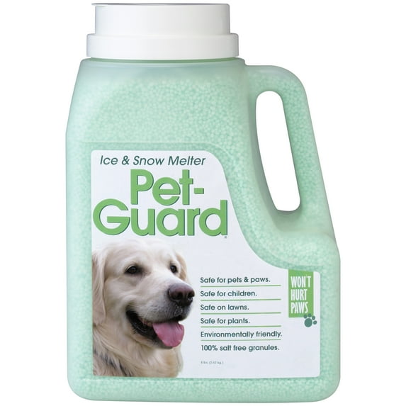 HJE Pet-Guard Ice & Snow Melter, 8 lb. Granular Shaker Jug, Sodium Free Formula