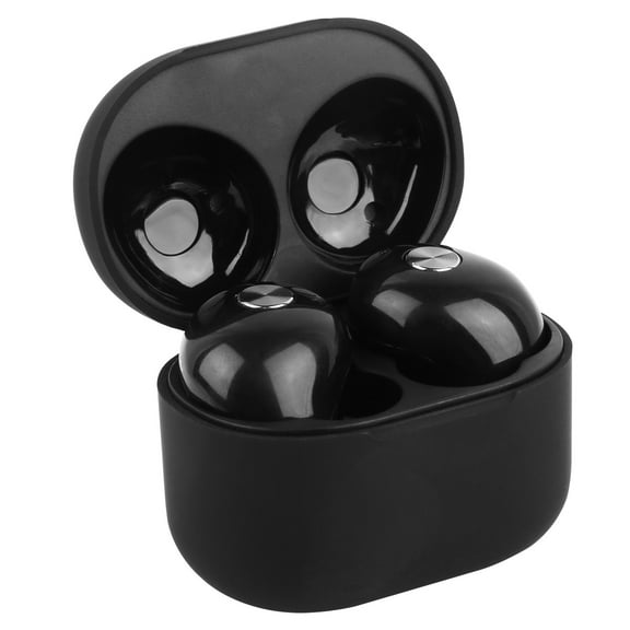 (HJG)--TWS True Wireless V4.2 Earbuds IPX4 In-ear Stereo Earphone Hands-free Deep Bass Earpiece With Mic Magnetic Charging Case 30Hrs Single Earbud Work Time Driving Business**--（;[];）