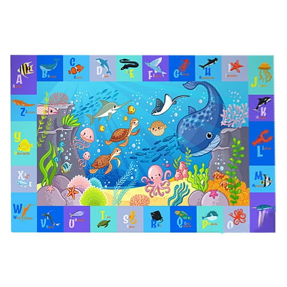 HJJLRH Baby Floor Play Mat – Super Soft Rug for Toddlers & Infants – Non-Slip Padded Nursery Mat for Crawling & Fun – Foldable Gift Rug