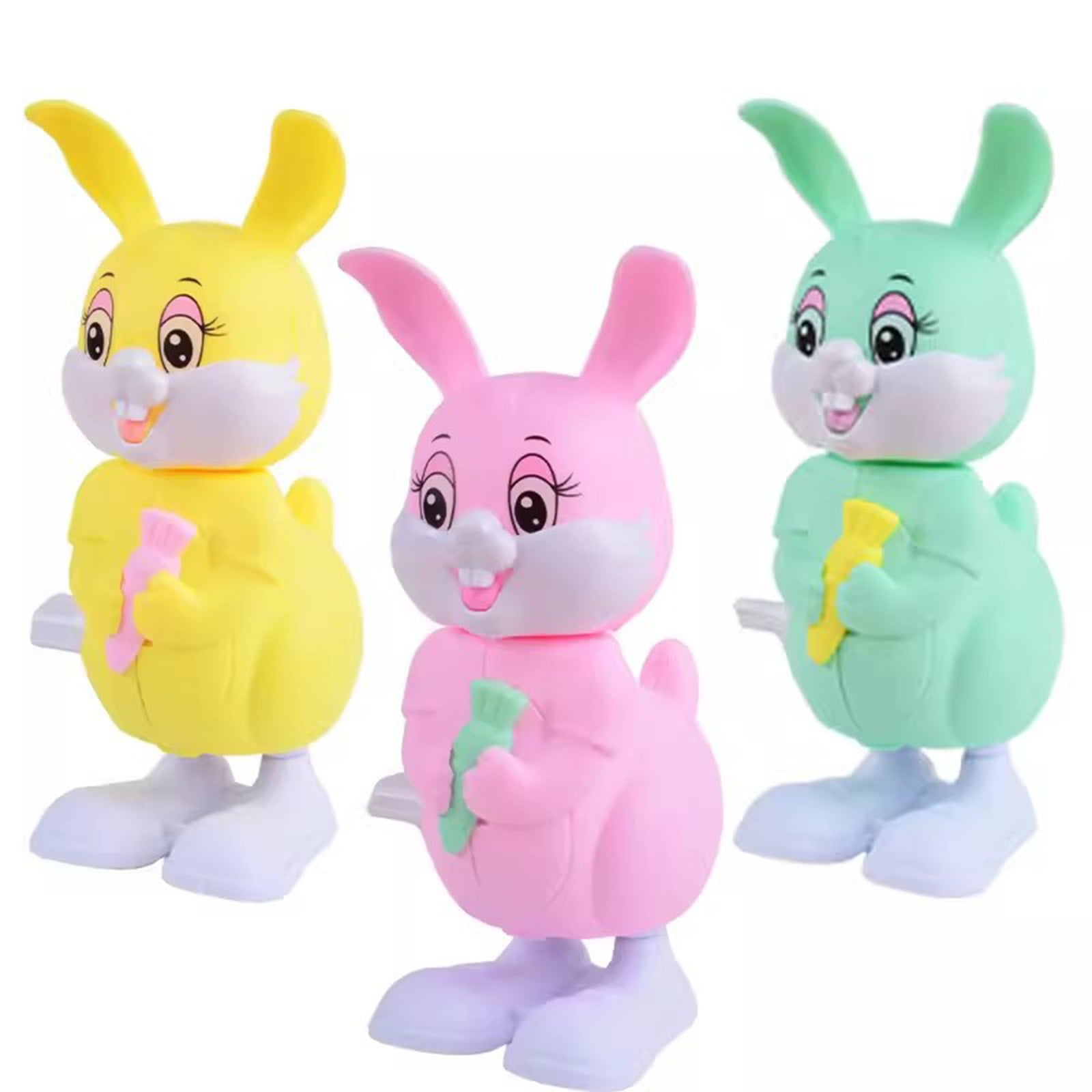 XUYAN Cheers US 1Packs Bunny Jumping Chick Wind Up Toys Novelty Chicken Hopping Windup Toy Kids Toddlers Easter Egg Basket Stocking Stuffers B