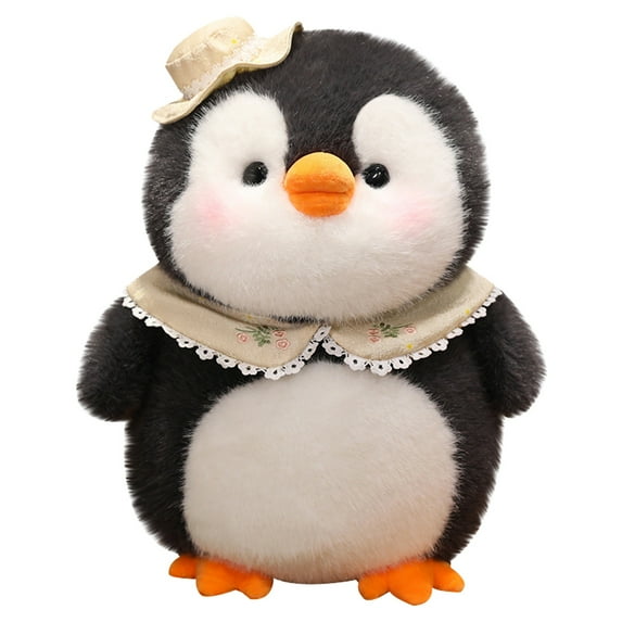 HJJLRH Cute Penguin Plush Soft Body Pillow Plushies, Large Black Penguin Stuffed Animals Toy Room Decor, Gift for Girls and Boy, Kids Birthdays
