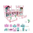 thumbnail image 1 of HJJLRH Doll House Dollhouse - DIY Pretend Play Building Playset, Dollhouse Asseccories and Furniture,Gift for 6 7 8 9 Girls Toddler, 1 of 9