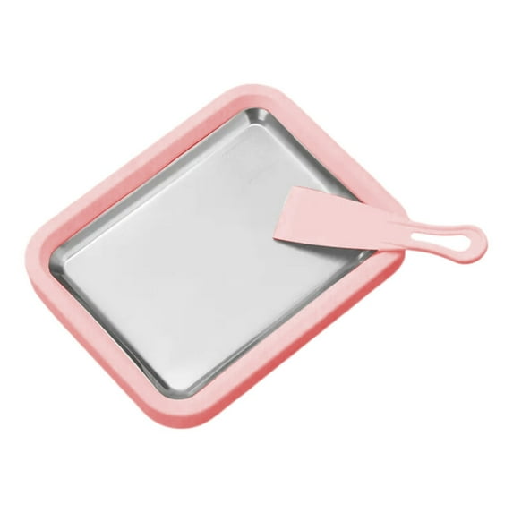 HJJLRH Ice Cream Roll Maker Rolled Ice Cream Machine, Sweet Spot Pan, Instant Cold Plate, Ideal for Making Rolled Ice Cream Soft Serve Slushies Frozen Yogurt Sorbet and Gelato