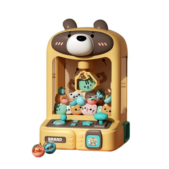 HJJLRH Large Claw Machine for Kids Adults with Prizes, Candy Crane Vending Machine for Girls Boys, Mini Electronic Arcade Game Dispenser Toy for Party Birthday Gifts - Bear