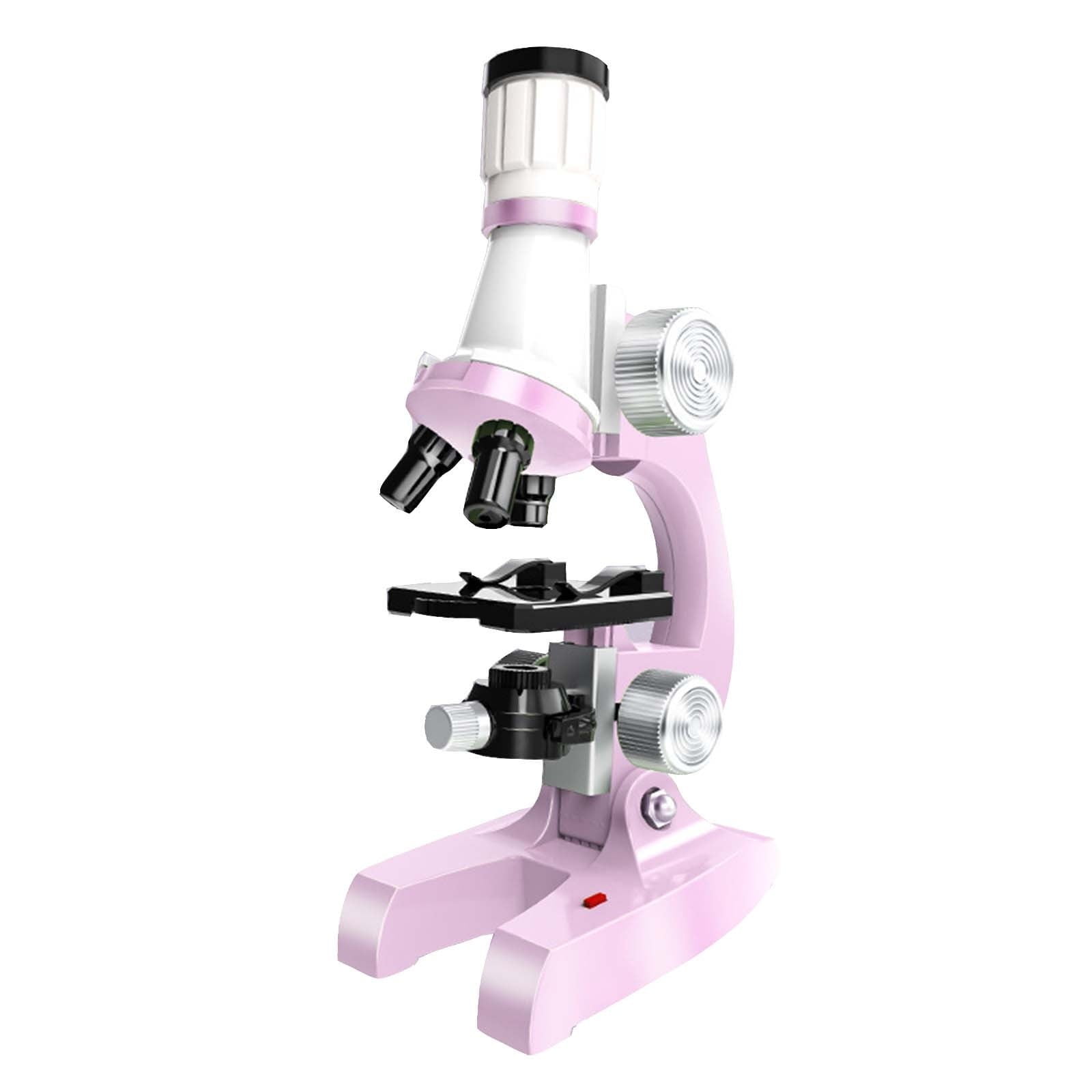HJJLRH Microscope for Adults Kids, 100X-1000X Microscope,Beginners Kit ...