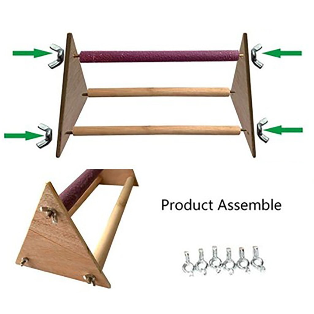 HJKIEUXL Chicken Habitat Natural Wood Stand Chick Stand Trainning