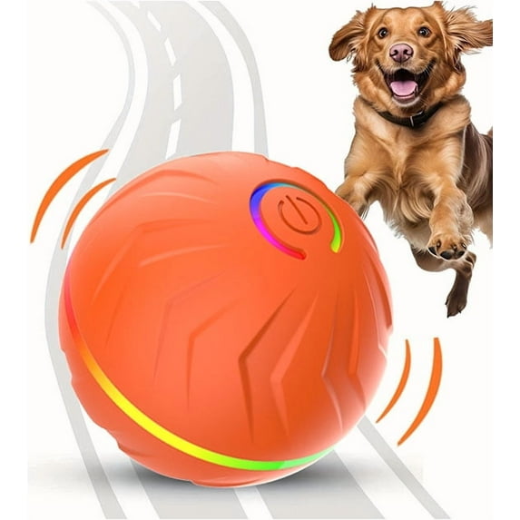 HJLKB Interactive Dog Toy, Automatic Moving, Bouncing, and Rotating, Active Rolling Ball for Medium and Large Dogs