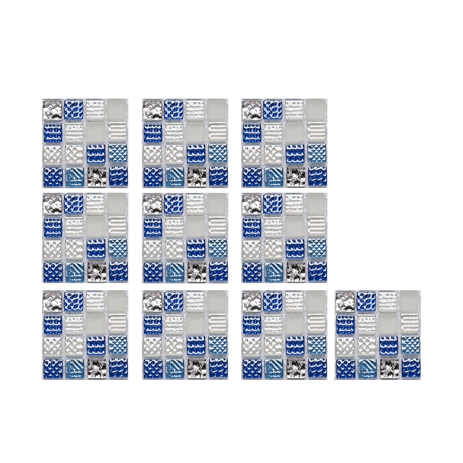 HJQEQVD 10Pcs 3D Wall Panels for Indoor Wall Decor Waterproof PVC Foam Backsplash, Dimensional Marble Texture, Easy Peel and Stick(4“ x 4”)
