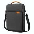 thumbnail image 1 of HJQEQVD 13.3 Inch Laptop Shoulder Bag Carrying Case for Macbook Air 13" M4 M3 M2 A3420 A3113/ MacBook Pro 14 M4 M3 M2 M1/ 13" iPad Pro M4/ iPad Air M3 M2 2025, Vertical Laptop Sleeve Handbag, Black, 1 of 9