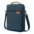 thumbnail image 1 of HJQEQVD 13.3 Inch Laptop Shoulder Bag Carrying Case for Macbook Air 13" M4 M3 M2 A3420 A3113/ MacBook Pro 14 M4 M3 M2 M1/ 13" iPad Pro M4/ iPad Air M3 M2 2025, Vertical Laptop Sleeve Handbag, Black, 1 of 7