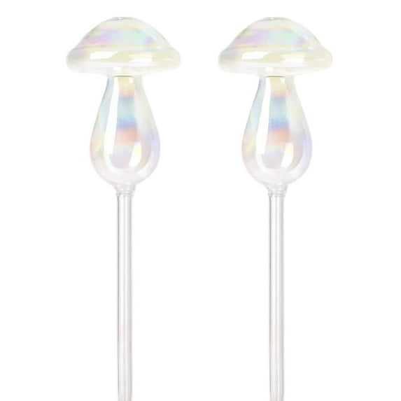 HJQEQVD 2-Pack Colorful Glass Plant Watering Bulbs – Automatic Indoor Plant Watering System for Holiday, Balcony, or Garden Décor​​ B