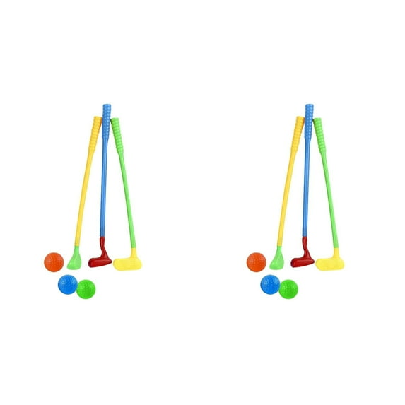 HJQEQVD 2PCS Golf Clubs Children Plastic Toys Leisure Sports Mini Golf Club Set Indoor and Outdoor Golf Toys for Boys and Girls Aged 1-5 Years Old