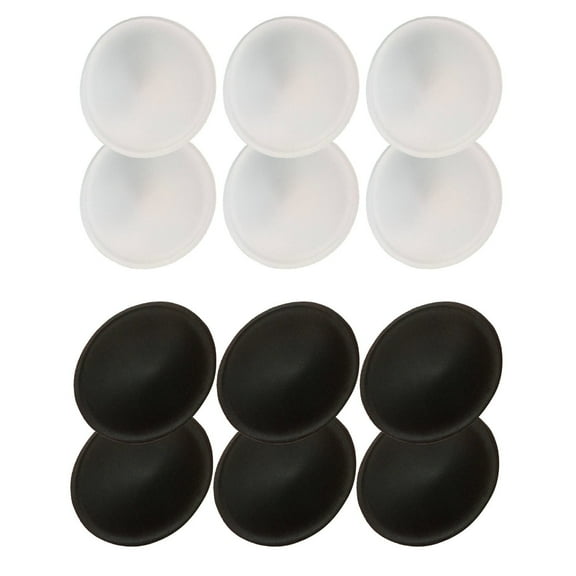 HJQEQVD 6 Pairs Removable Round Cups Bra Pad Inserts Pads for Sports Bra Top