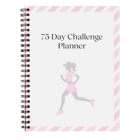 HJQEQVD 75 Day Journal & Challenge Planner: Daily Progress Tracker for Your Diet Plans & Exercise with Daily Checklists and Prompts for Beginners | Become The Best Version of You