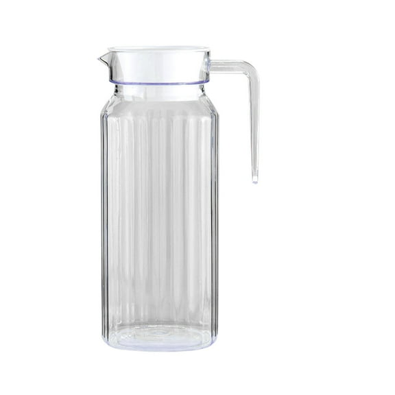 HJQEQVD Jugs Acrylic Pitcher with Lid Plastic Restaurant Beverage Pot Heat-Resistant Small Plastic Water Pitcher for Tea Sangria Lemonade Juice Milk