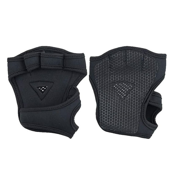 HJQEQVD Anti Slip Four Finger Workout Glove Weight Training Gloves Gym Gloves Weight Lifting Gloves for Men Women Gloves for Outdoor Supplies Black
