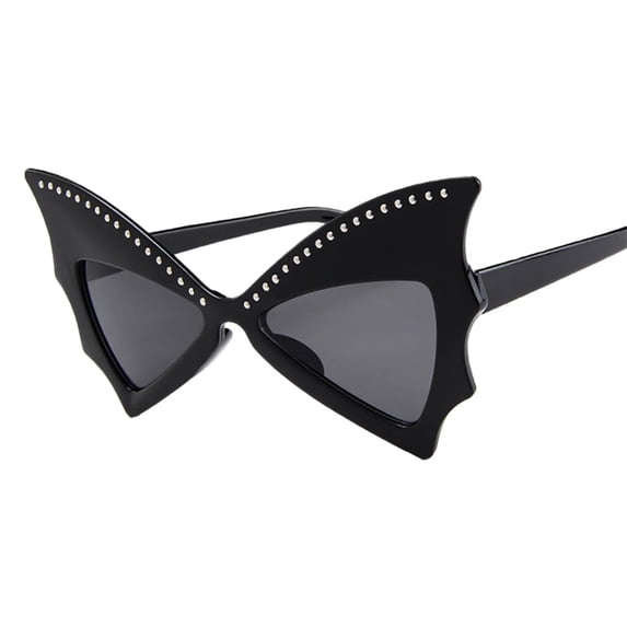 HJQEQVD Big Frame Bat Sunglasses Personalized Prom Glasses Stylish Bow Sunglasses Outdoor Decorations