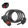 thumbnail image 1 of HJQEQVD Bike Lock Cable 4 Feet Bike Cable Lock Basic Self Coiling Kids Bike Lock Combination with Complimentary Bracket E & One Size, 1 of 9