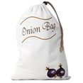thumbnail image 1 of HJQEQVD Canvas Potato Onion Storage Bag with Drawstring & Side Zipper - Reusable Breathable Vegetable Keeper for Pantry/Kitchen​​, 1 of 9