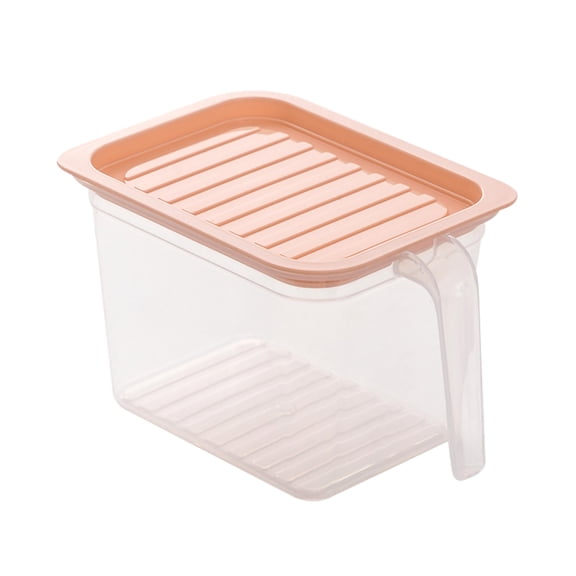 HJQEQVD Food Storage Containers Bins with Handle and Lids Stackable Bpa Free Pantry Bins for Kitchen Refrigerators. Keep Meal Cereal Flour Sugar,as shown