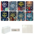 thumbnail image 1 of HJQEQVD Happy Fathers Day Greeting Cards Bulk,8 Set Father's Day Card Note Cards with Envelopes and Stickers for Dad-8 Assorted Designs (A), 1 of 9