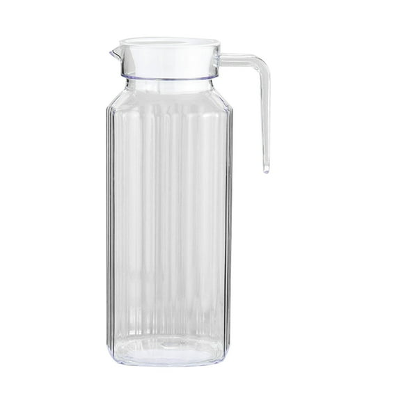 HJQEQVD Jugs Acrylic Pitcher with Lid Plastic Restaurant Beverage Pot Heat-Resistant Small Plastic Water Pitcher for Tea Sangria Lemonade Juice Milk