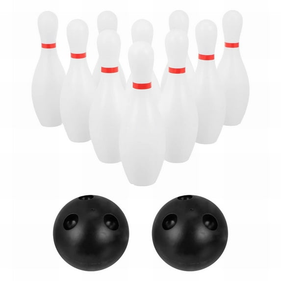 HJQEQVD Kids Toy Bowling Set Includes 10 Plastic Pins With 2 Balls Toddler Indoor Outdoor Games Educational Toy Sports Products Birthday Gifts for Boys Girls Clearance Toys