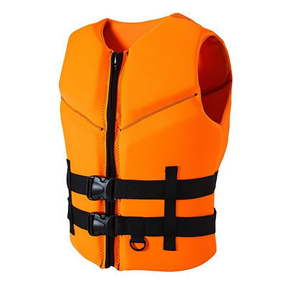 HJQEQVD Life Jackets Water Sport Boating Jacket for Adults Outdoor Swim Vest Adults Swimming Life Vest Outdoor Decorations Orange