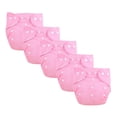 thumbnail image 1 of HJQEQVD 5PCS Reusable Baby Nappies Cover Cloth Diapers Cover for 0-3 Years Infant with Adjustable Wrap Waterproof Leakproof Training Pants Cotton Potty Pants, 1 of 2