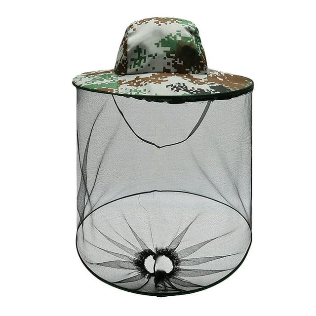 HJQEQVD Outdoor Mosquito Resistance Hat Bug Bee Insect Net Mesh Head