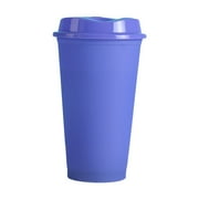 HJQEQVD Plastic Cups with Lids 14 oz Color Changing Cups with Lids Bulk Reusable Cups with Lids and Straws for Adults Kid Women Party, Cute Cold Cups Color Changing Cups with Lids for Kids