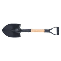 HJQEQVD Shovel for Digging Round Shovel Garden Tool with D Handle Wooden Handel Garden Shovel Beach Shovel Car Snow Shovel,Black One Size