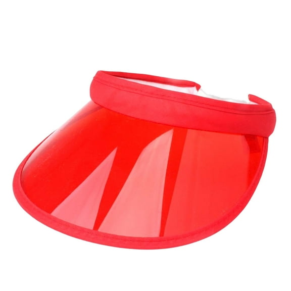 HJQEQVD Summer Unisex Visor Hat Plastic Transparent Protective Cap Suitable for Sports Outdoor Activities Sun Shade Cap