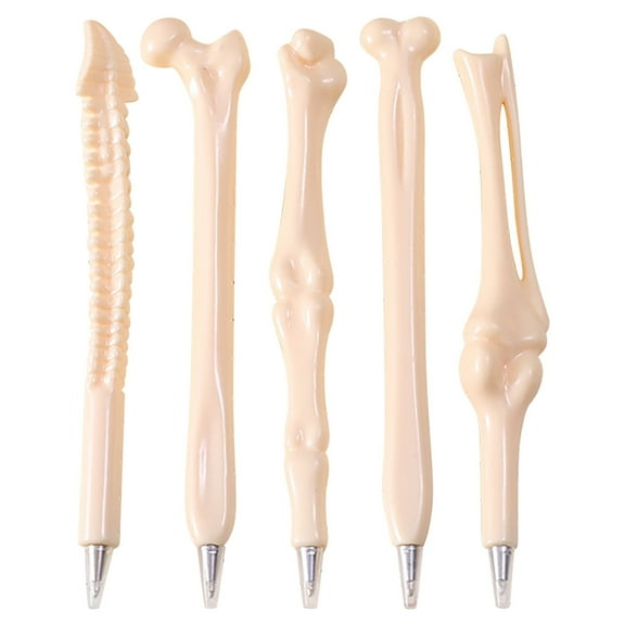 HJQEQVD Thin Point Pens Realistic Bone Shape Ballpoint Pen Gift Pen New Strange Realistic Funny Bone Shape Oil Pen Halloween 8ml Best Pens for College Students