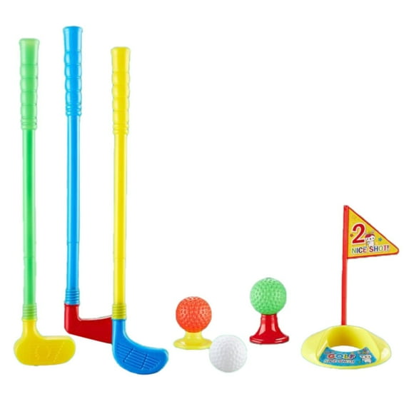 HJQEQVD Toddler Golf Set Upgraded Kids Golf Clubs Children Plastic Toys Leisure Sports Mini Golf Club Set Indoor And Outdoor Golf Toys for Boys and Girls Toys for 1 Year Old Boy,A One Size