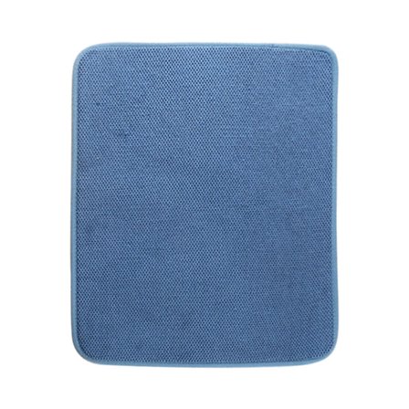 HJQEQVD Ultra Absorbent Microfiber Quick-Dry Dish Drying Mat Non-Slip Kitchen Countertop Drainage Pad for Cups Plates Pans Bowls Drain Board Protector