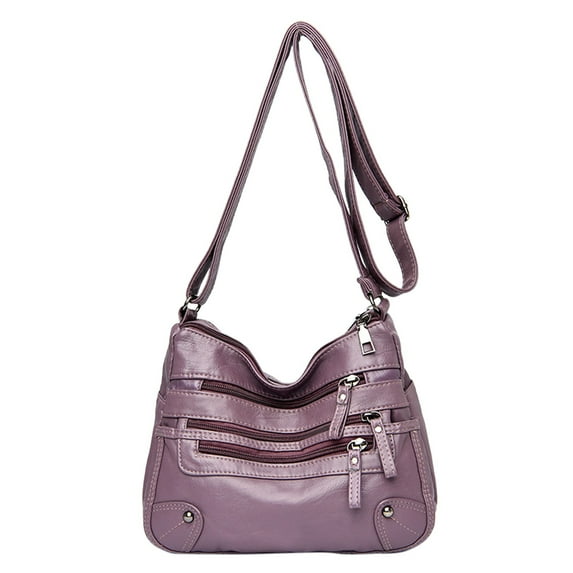 HJQEQVD Womens Purses Handbags Purse for Women Ladies Soft PU Leather Shoulder Bag Medium Roomy Handbag Fashion Tote Top Handle Satchel Multi Layer Zipper Leather Purses for Women